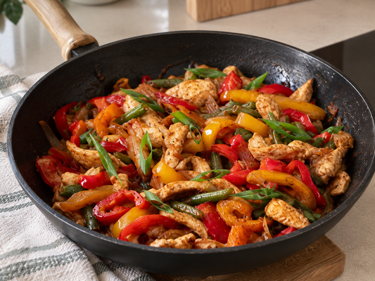 Poulet sauté façon asiatique aux légumes
