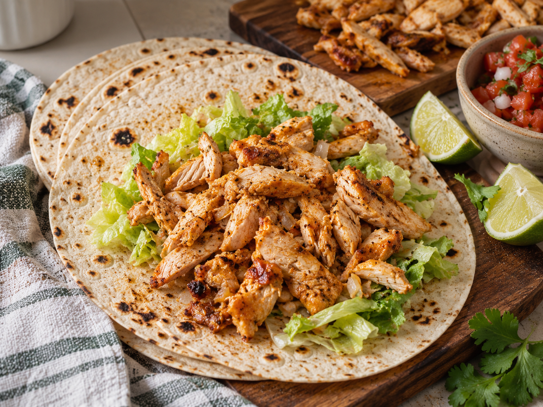 Tacos de poulet épicé